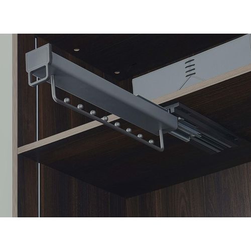 عصا للملابس مع 8 كرات للملابس، والسترات، لتعليق ربطات العنق، والأوشحة، والسراويل، عصا ملابس للخزانة أو دولاب الملابس، تتحمل وزن 30 كجم