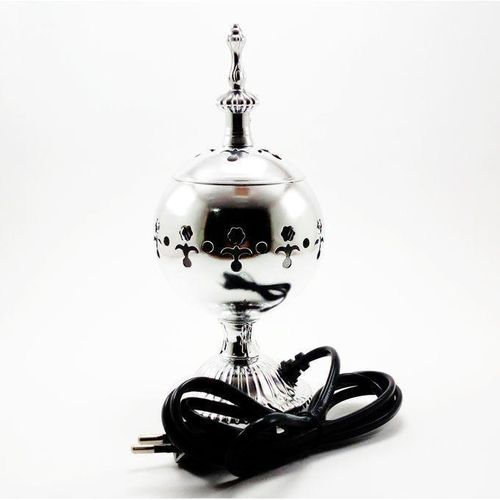 Petit Brûleur dencens élégant Mbikhra Electrique encense Burner Encensoir Argenté
