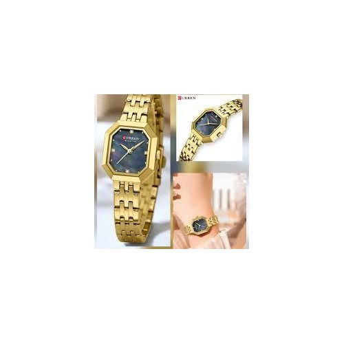 Novelle collection 9108 Élégance Robe Montre Femme Cadran Rectangle Argenté Bracelet en Acier Inoxydable Vintage Minimaliste Quartz Montre-Bracelet