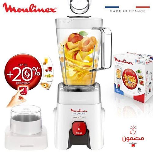 Blender Genuine LM241B25 - 500W, 1 vitesse + pulse, Bol 1,25L et 1 accessoire