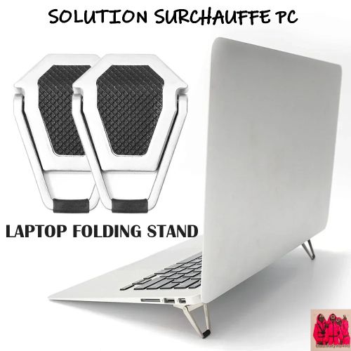 Lot de 2 supports invisibles pour ordinateur portable Et Clavier Sticker