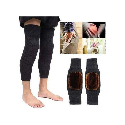 Genouillres dhiver chaudes en laine et polaire manchons thermiques antidrapants haute lasticit soutien genou pour sport et froid protection contre douleurs articulaires tendinite et arthrite