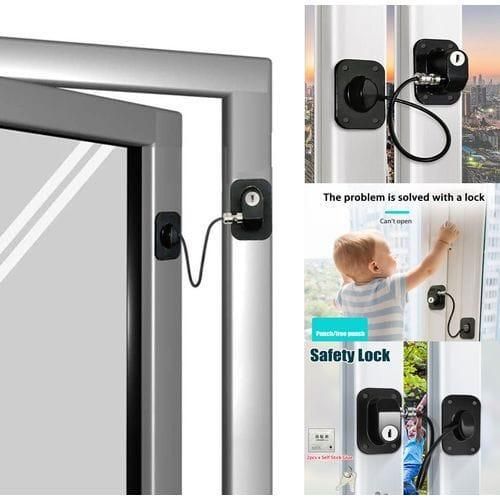 Serrure de sécurité, réfrigérateur, fenetre, Ferme Porte, Protection Enfant Bebe