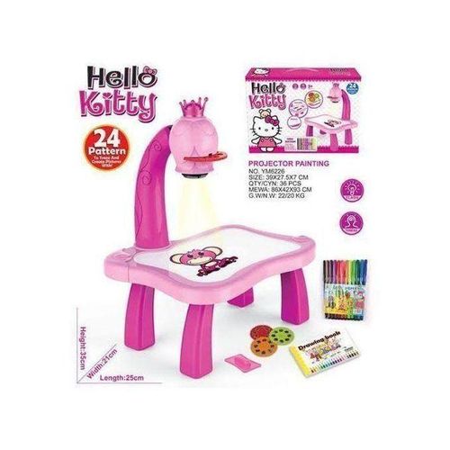 Projecteur Art LED Peinture Table de dessin Led Multifonctions pour enfant rose hello kity