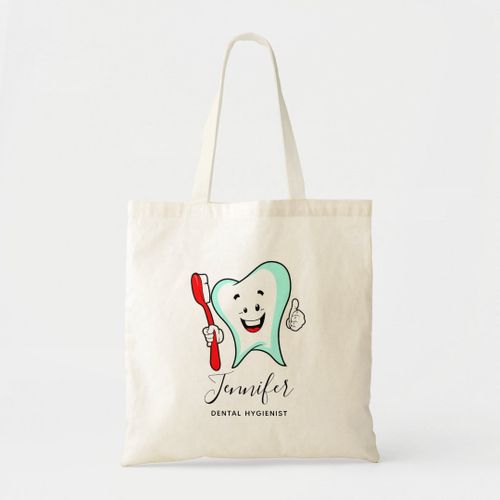 Tote Bag Dental Care Happy Tooth Unique, haute qualité