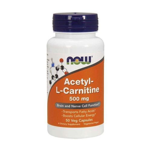 Acétyl-L-Carnitine 500 mg, Acide aminé, Fonction cérébrale et nerveuse*, 50 capsules