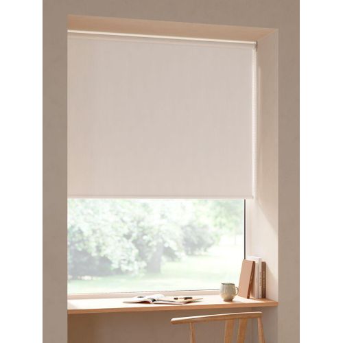 Store Enrouleur Occultant Blanc 60x170cm Polyester Recyclé Anti-Lumière Isolation Thermique Facile à Installer