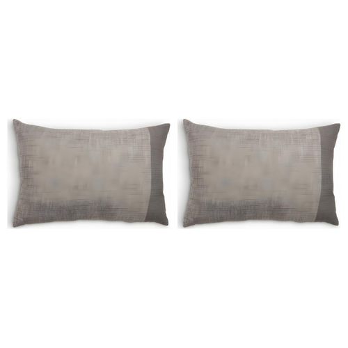 Lot de 2 - Coussin - Gris Chiné - Décoration Intérieure / Salon - 40x60cm