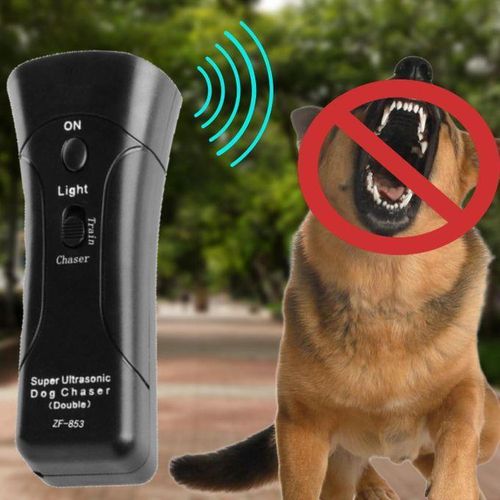 Répulsif Ultrasonique pour Chiens Agressifs – Dispositif Anti-Aboiement & Anti-Attaque avec Lampe LED, Poignée Ergonomique & Ultrasons Haute Fréquence – Entraîneur Portable USB Rechargeable pour Intérieur & Extérieur, Sécurité & Autodéfense