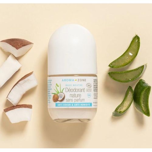 AROMA ZONE Déodorant nature sans parfum - 50 ml -