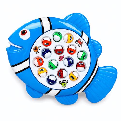 Jeu de Pêche Électrique Musical pour Enfants – Poisson Rotatif avec 15 Poissons, 3 Cannes à Pêche, Rotation Automatique, Jeu Éducatif et Interactif, Dès 3 Ans