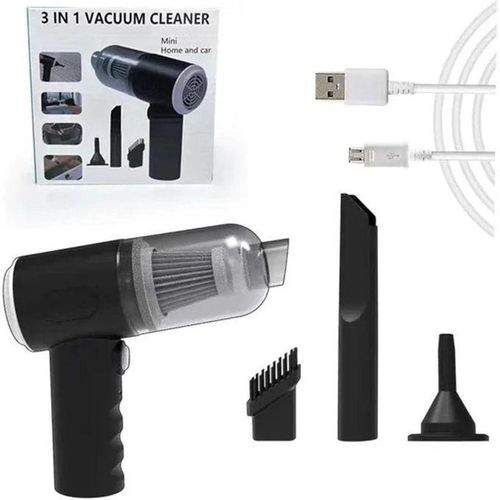 Aspirateur à main sans fil portable avec double fonctionnalité humide et sec, conception compacte et recharge USB pour nettoyage maison et voiture