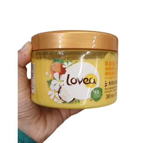 Monoï & Karité - Hair Food masque nourrissant pour cheveux secs et abîmés, ingrédients 98% origine naturelle - 390ml