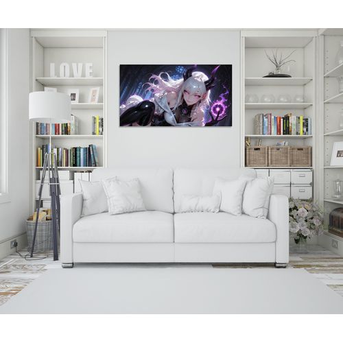 Tableau decoratif Anime Girl Magic Orb Fantasy Art Horn - Mural - taille en choix
