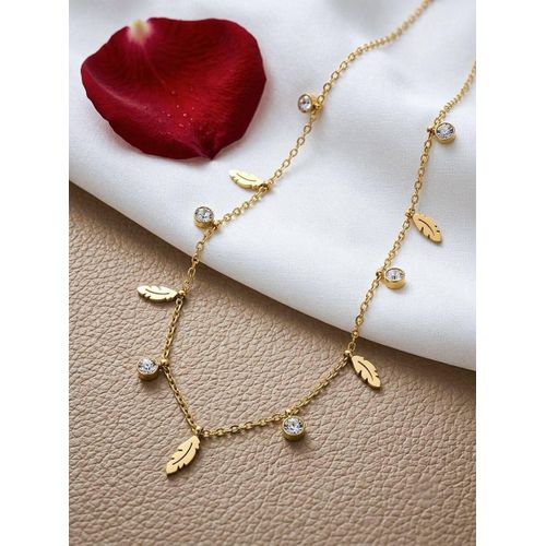 Collier pour femme orné de cristaux étincelants – chaîne élégante et délicate – un cadeau raffiné pour les femmes