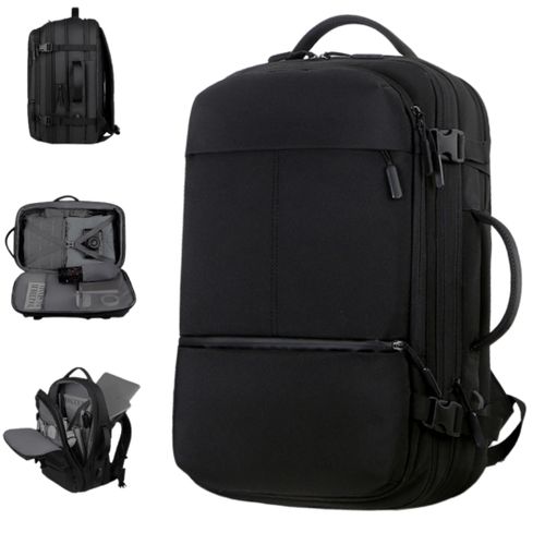 Sac de voyage grand capacite de camping simple pour hommes - noir.