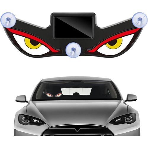 Éclairage LED Animé pour Pare-Brise Voiture avec Effet Yeux Démon – 1 PCS