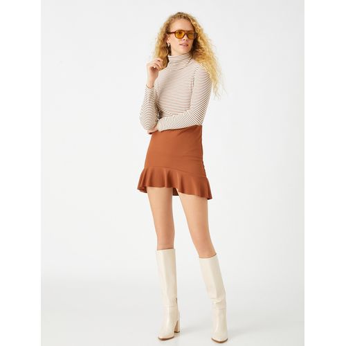 Mini-jupe volumineuse - Terre Cuite