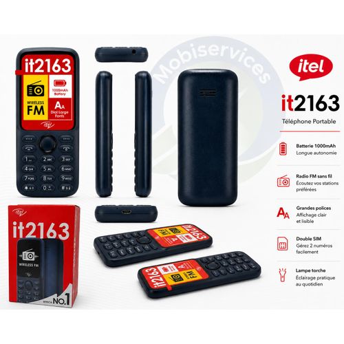 Mobile it2163 – Téléphone Portable Allo Simple, Pratique et Fiable