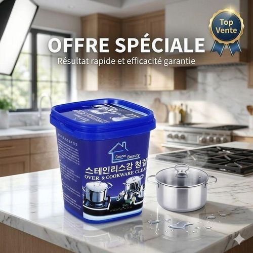 Pâte Nettoyante Acier Inox – Puissante pour Éliminer Rouille et Saletés sur Ustensiles de Cuisine