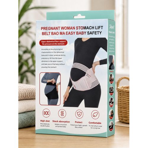 Ceinture de Grossesse 3 en 1 Réglable – Soutien du Ventre et du Bas du Dos