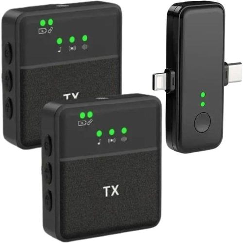 Microphone Sans Fil SX31 3 en 1 – Réduction de Bruit Intelligente – Latence Ultra Faible 15ms – Idéal pour Live, Vlog et Interview