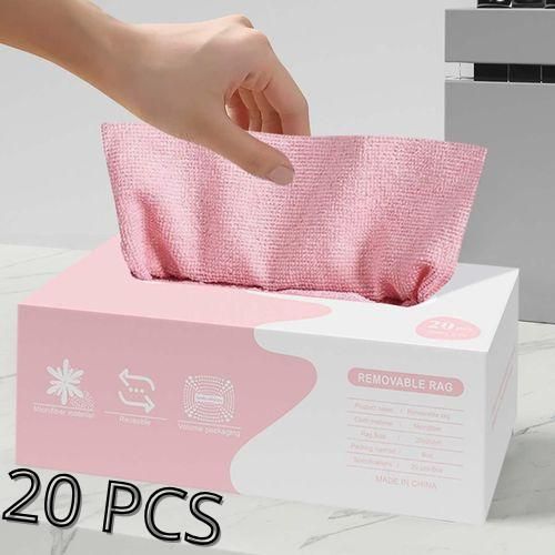 Lot de 20 PCS Lingettes Microfibre – Nettoyage Efficace Multi-Surfaces