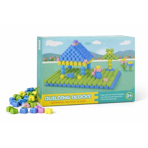Jeu de Construction Éducatif pour Enfants – Blocs Hexagonaux Colorés 3+