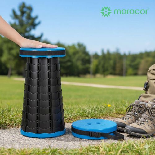 Tabouret télescopique d'extérieur chaise pliante facile à transporter