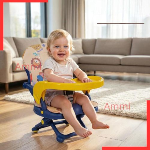 Chaise haute Bébé avec plateau amovible, réglable, pliable, multifonction et lavable, Chaise D'alimentation Enfants, Bébé Manger Chaise idéale pour les repas des bébés de 0 à 6 ans.
