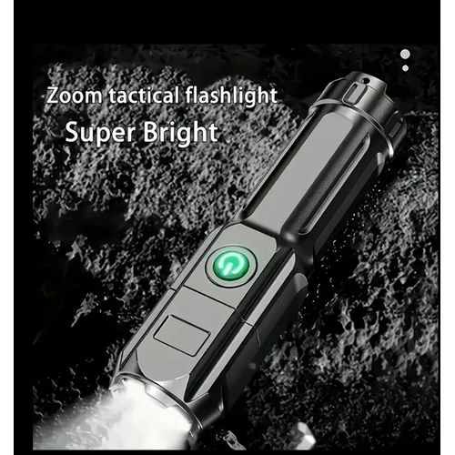 Lampe Électrique Mini Portable Rechargeable avec Zoom – P50 LED Haute Luminosité