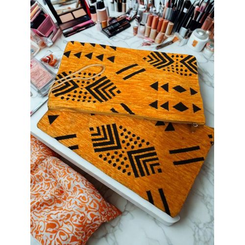 Pochette en Tissu Brocart Marocain - Sacs -Beldi artisanal