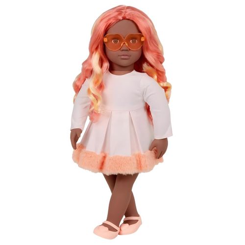 Poupée Mannequin - Cheveux Multicolores Longs - Jouet Éducatif pour Enfants - 46 cm
