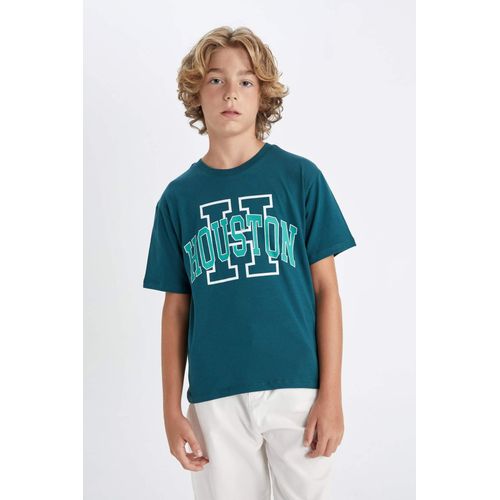 T-Shirt Imprimé Manches Courtes Col Rond pour Garçon