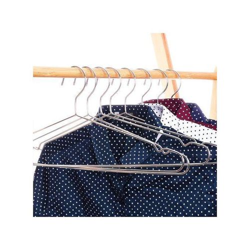 10 pcs Cintre en acier inoxydable porte-vêtement