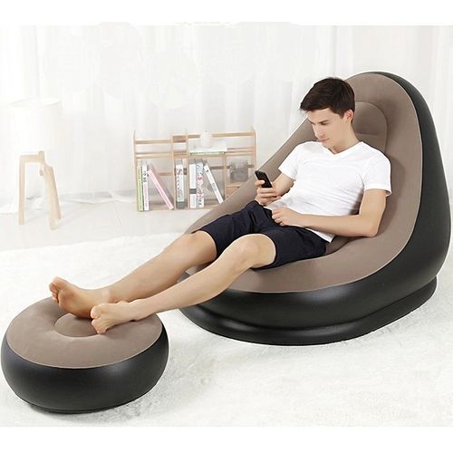 Ensemble fauteuil pouf gonflables Ultra Lounge