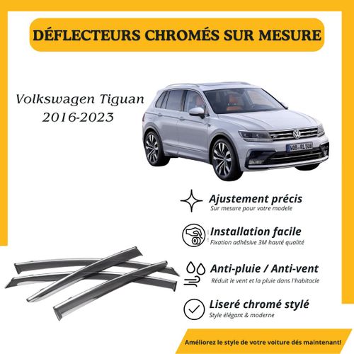 Déflecteur d’air noir et chromé Volkswagen Tiguan 2016-2023
