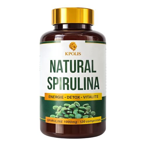 Spiruline - Soutien Énergie & Vitalité - 1000mg par Comprimé - 120 Comprimés