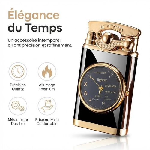 Briquet Électronique Double Flamme – 7 Lumières Colorées, Design Rocker Black Ice Silver, Briquet Rechargeable Style Gadget