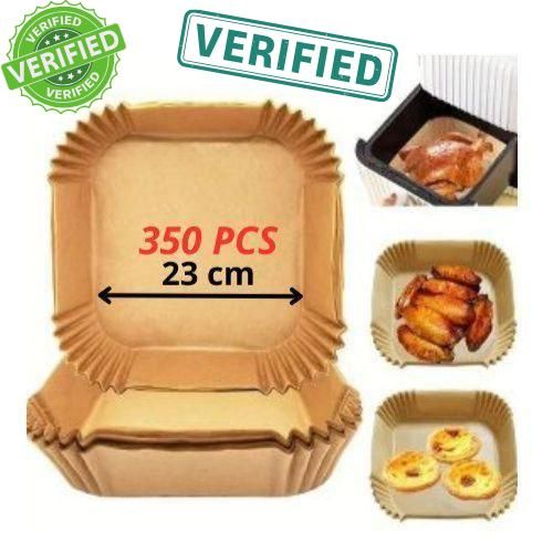 ورق خبز مربع للقلاية الهوائية – عبوة اقتصادية 350 قطعة