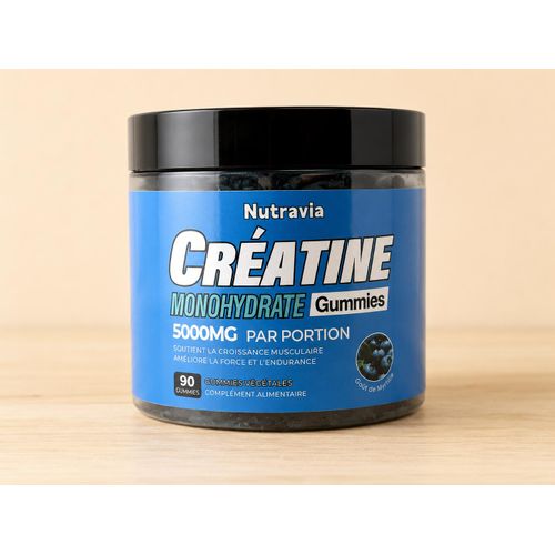 Créatine Monohydrate Gummies 5000mg Nutravia 90