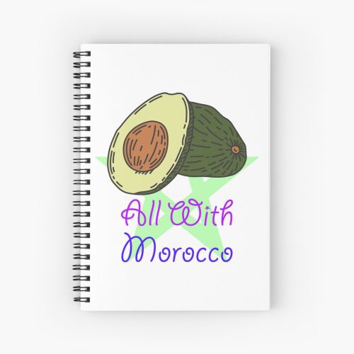 Tous avec le Maroc Walid Regragui Citation Cahier à spirale