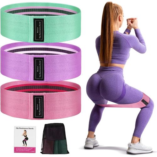 Bandes Élastiques Fitness Set 3 Résistances Pour Squat Et Fessiers