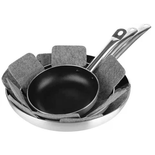 lot de 3 séparateurs pour casseroles et poêles, pour protéger et séparer vos ustensiles et éviter les rayures et les dommages lors du rangement.