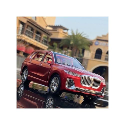 1:14 pour BMW X5 SUV télécommandé Jouets de voiture Modèle de voiture électrique Sports RC Jouets de voiture Cadeaux d'anniversaire pour garçons Voiture télécommandée Jouet de course haute vitesse (couleur : Rouge)