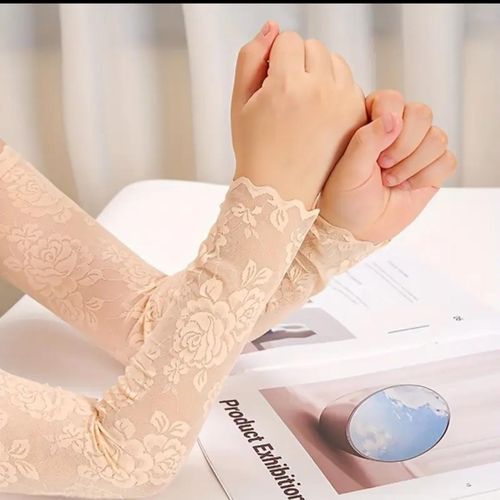 Gants Longs en Dentelle pour Femmes – Protection UV et Élégance
