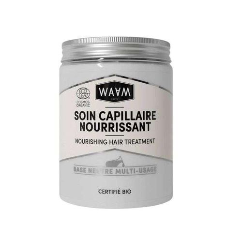 Soin capillaire nourrissant bio, masque cheveux naturel, soin cheveux secs et abîmés, traitement capillaire hydratant, soin cheveux multi usage
