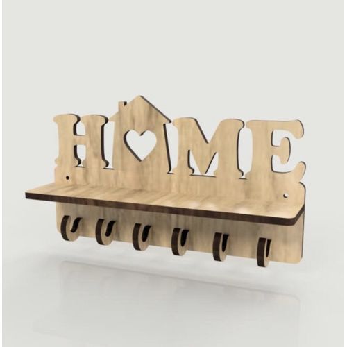 Support Porte clés mural en Bois