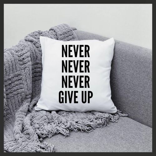 never give up Coussin