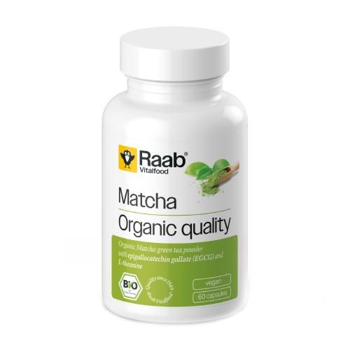 Thé Vert Matcha Bio 60 Gélules - 14 mg par dose - Made in Germany